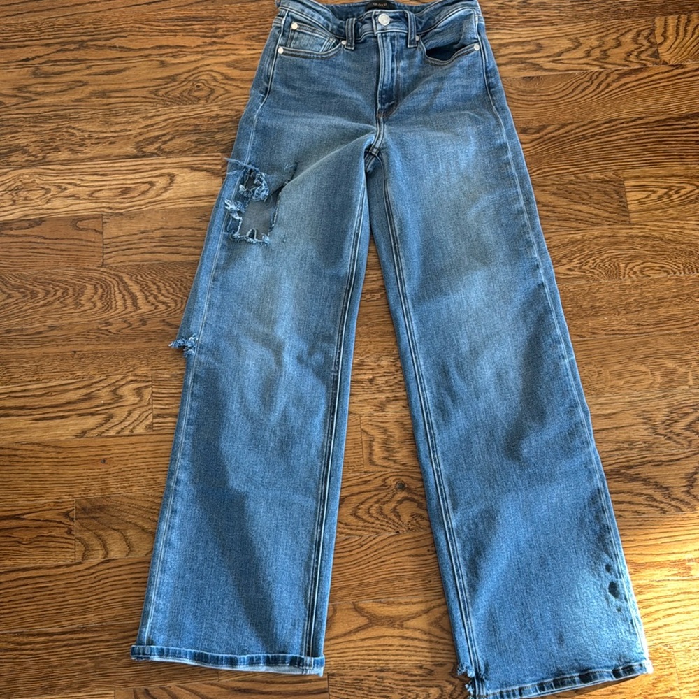 NWOT Quince Wide Leg Jeans project piece - damaged